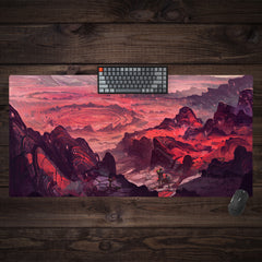 Barren Red Mountain Extended Mousepad