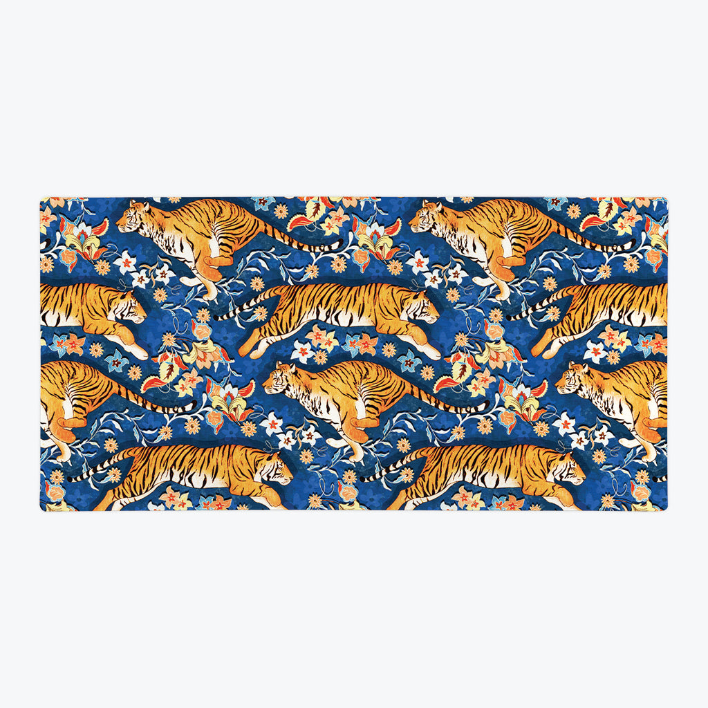 Animalier's Tiger Chintz Extended Mousepad - Perrin Le Feuvre - Mockup - XXL