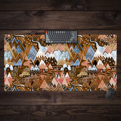Maximalist Mountain Maze Extended Mousepad