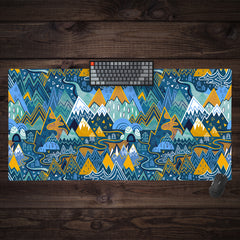 Maximalist Mountain Maze Extended Mousepad
