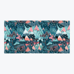 Maximalist Mountain Maze Extended Mousepad