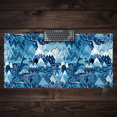 Maximalist Mountain Maze Extended Mousepad