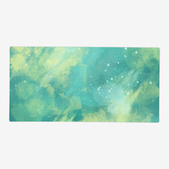 Where Oceans Lie by Valiant Areth. Abstract green and blue.