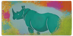 Neon Rhino Extended Mousepad - Sykres - Mockup - XXL