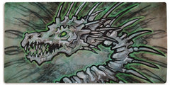 Skeletal Aura Dragon Extended Mousepad - Jessica Feinberg - Mockup - XXL