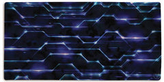 Neon Tech V2 Extended Mousepad - Martin Kaye - Mockup - XXL