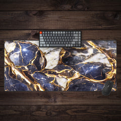 Floral Gold Extended Mousepad