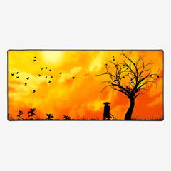 Lone Samurai Extended Mousepad - Carbon Beaver - Mockup - Large