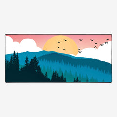 Redwood Forest Extended Mousepad - Carbon Beaver - Mockup - Large
