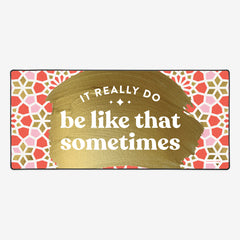 It Really Do Be Like That Sometimes Extended Mousepad - CatCoq - Mockup - Large - Coral
