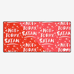 Not Today Satan Pattern Extended Mousepad - CatCoq - Mockup - Large 