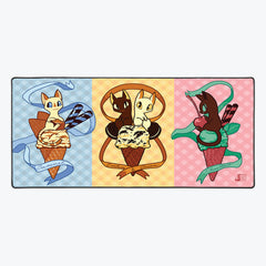 Ice Cream Cats Extended Mousepad