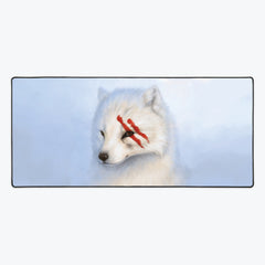 Arctic Warrior Extended Mousepad - Cynthia Conner - Mockup - Large