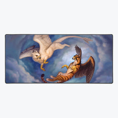 Gryphon Pair Extended Mousepad - Cynthia Conner - Mockup - Large