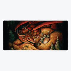 The First Dragon's Hoard Extended Mousepad - Cynthia Conner - Mockup - XL