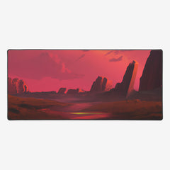 Follow The Lit Path Extended Mousepad