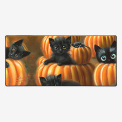Pumpkin Kittens Extended Mousepad