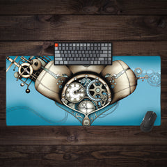 Steampunk Clouds Extended Mousepad
