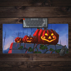 Halloween Jack O' Lanterns Extended Mousepad