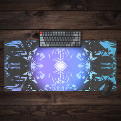 Cybernetic Warning Sign Extended Mousepad