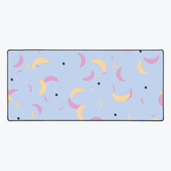 Moon and Stars Pattern Extended Mousepad