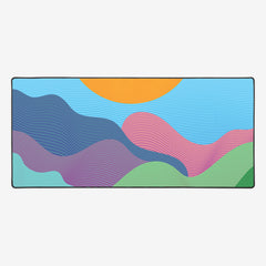 Curves of the Mountain Extended Mousepad