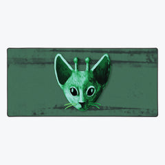 Extrapurrestrial Kitteh Extended Mousepad
