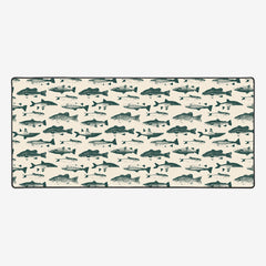 Fish Stamps Extended Mousepad