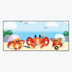 Pixel Attack Crabs Extended Mousepad