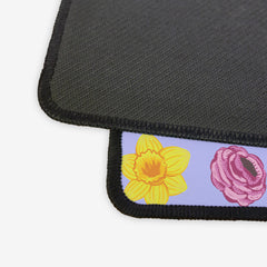 Spring Flowers Extended Mousepad - Inked Gaming - CC - Corner - Large - Blush