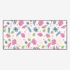 Tropical Leaves Extended Mousepad