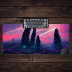 Stoic Space Columns Extended Mousepad