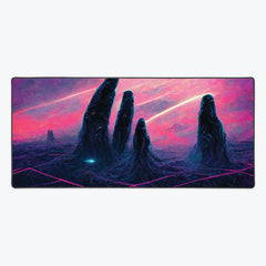 Stoic Space Columns Extended Mousepad