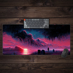 Treading the Lonely Beach Extended Mousepad