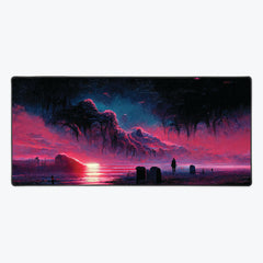 Treading the Lonely Beach Extended Mousepad
