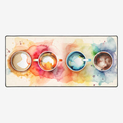 Colorful Coffee Extended Mousepad