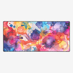 Vibrant Abstract Extended Mousepad