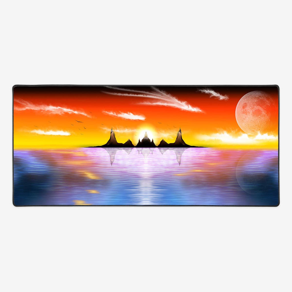 Calming Sea Extended Mousepad - Michael Jeninga - Mockup - Large