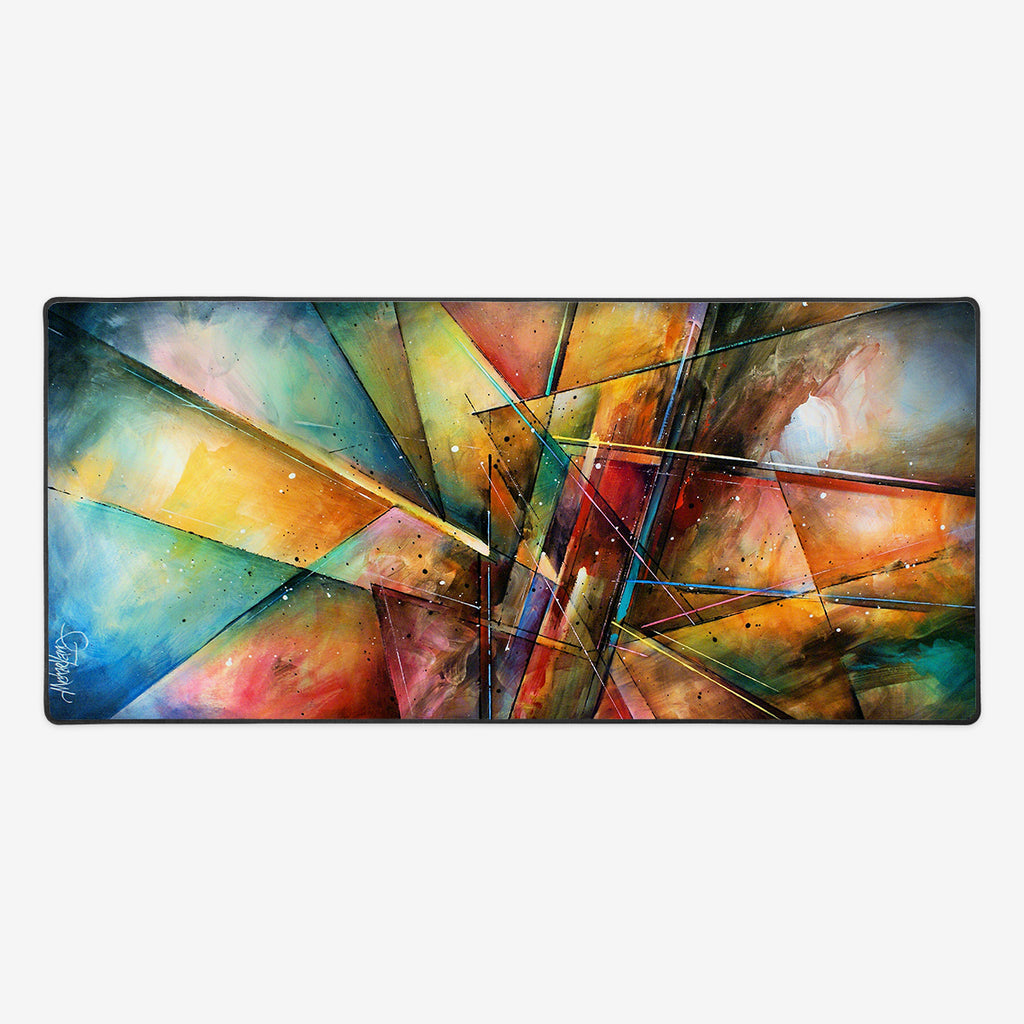 Shattered Glass Extended Mousepad - Michael Lang - Mockup - Large
