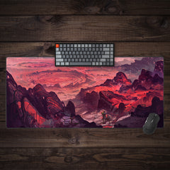 Barren Red Mountain Extended Mousepad