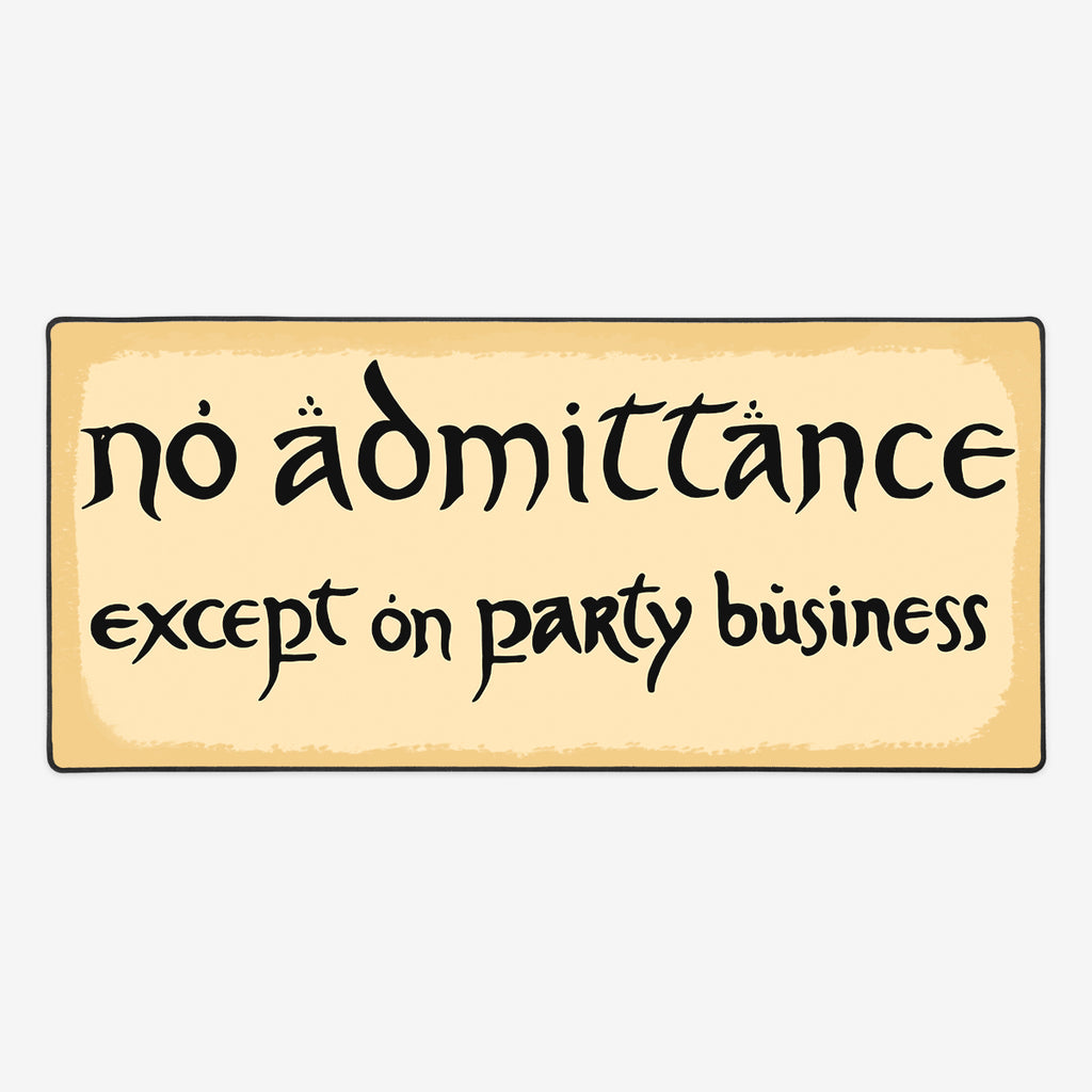 No Admittance Extended Mousepad