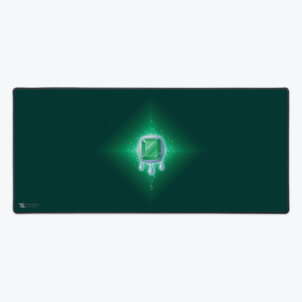 Emerald Medallion Extended Mousepad