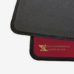 Ruby Medallion Extended Mousepad