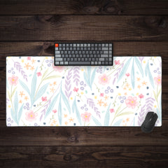 Blue and Blooms Extended Mousepad