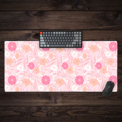 Puffy Flowers Extended Mousepad