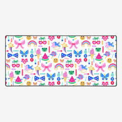 Happy Place Hair Clips Extended Mousepad