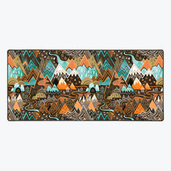 Maximalist Mountain Maze Extended Mousepad