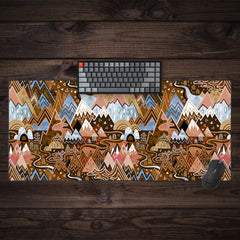 Maximalist Mountain Maze Extended Mousepad