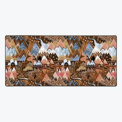 Maximalist Mountain Maze Extended Mousepad
