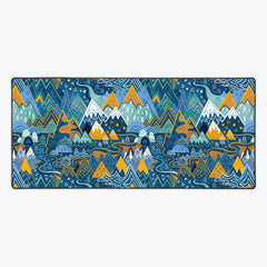 Maximalist Mountain Maze Extended Mousepad